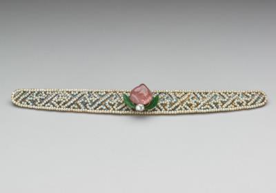 图片[2]-Gold headdress ornament with kingfisher feather and inlays of pearl arrays and a gemstone for a myriad years, Qing dynasty (1644-1911)-China Archive